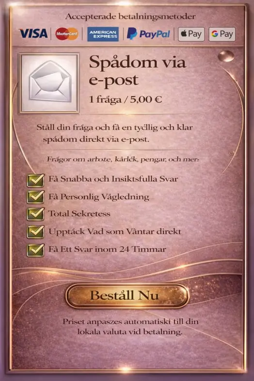 Antwort auf Wahrsagung per E-Mail, seine Zukunft per E-Mail erfahren, seine Zukunft per Telefon erfa